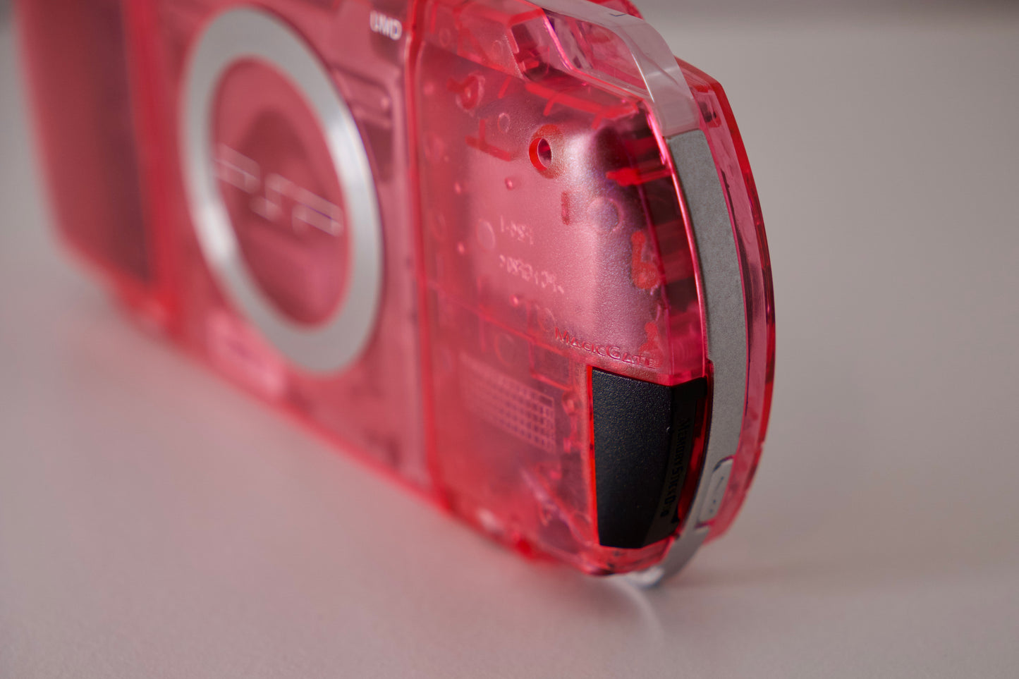 Custom PSP-1000 | Transparent Pink - Upgraded IPS Display