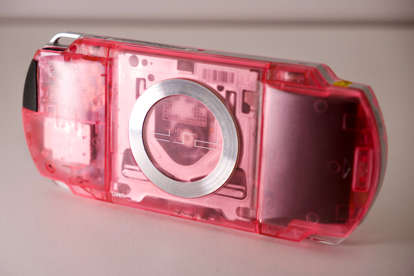 Custom PSP-1000 | Transparent Pink - Upgraded IPS Display