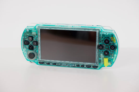 Custom PSP-1000 | Transparent Green - Upgraded IPS Display