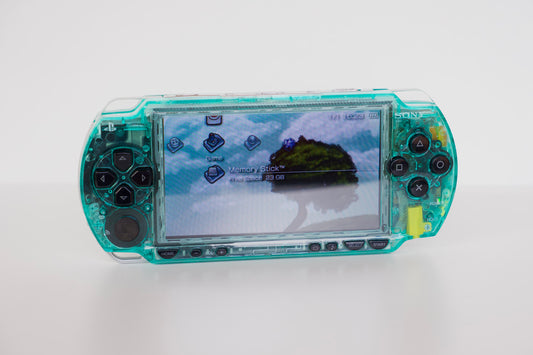 Custom PSP-1000 | Transparent Green - Upgraded IPS Display