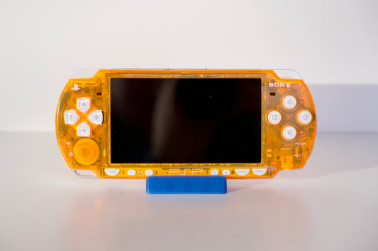 Transparent Orange Sony PSP 2000 Custom Console - 64GB Memory Card