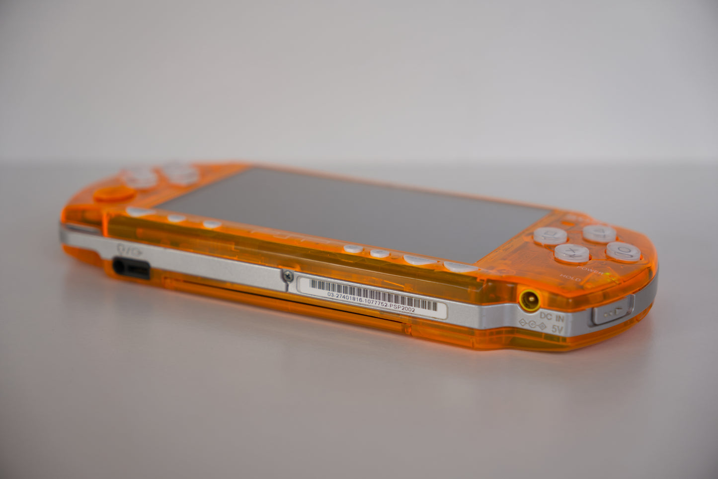 Transparent Orange Sony PSP 2000 Custom Console - 64GB Memory Card