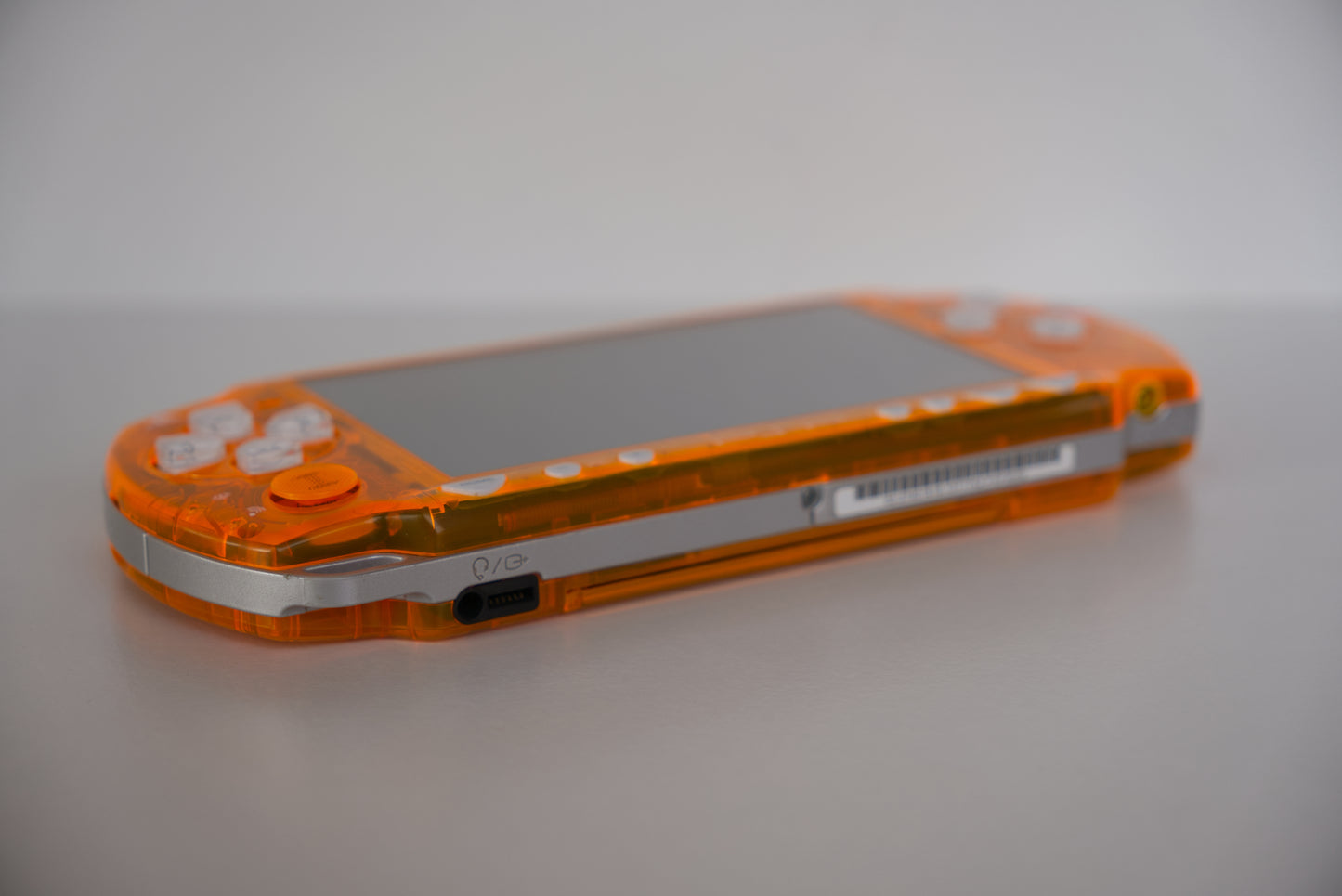 Transparent Orange Sony PSP 2000 Custom Console - 64GB Memory Card