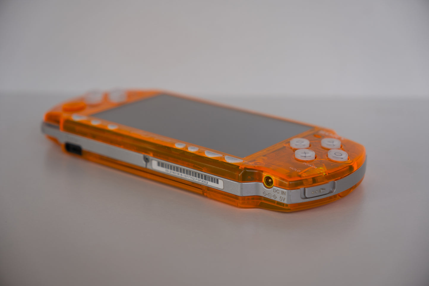 Transparent Orange Sony PSP 2000 Custom Console - 64GB Memory Card