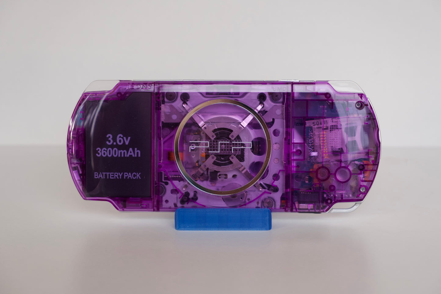 Transparent Purple Sony PSP 3000 Custom Console - 64GB Memory Card