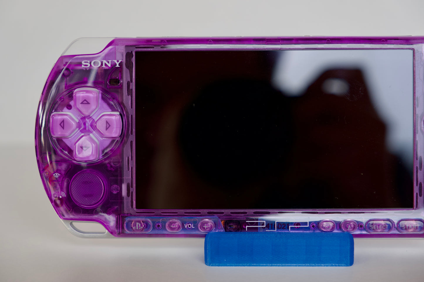 Transparent Purple Sony PSP 3000 Custom Console - 64GB Memory Card