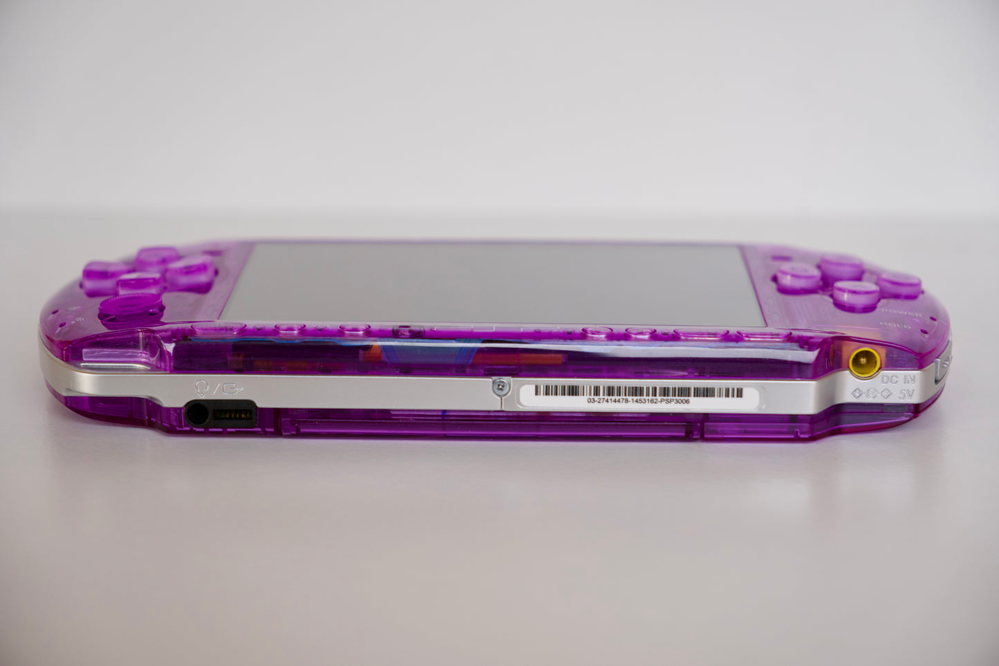 Transparent Purple Sony PSP 3000 Custom Console - 64GB Memory Card