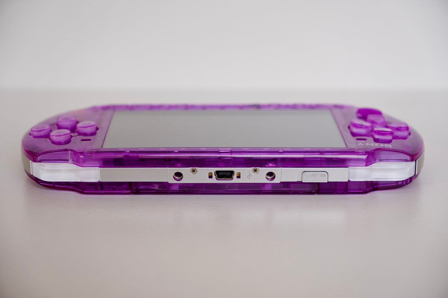 Transparent Purple Sony PSP 3000 Custom Console - 64GB Memory Card