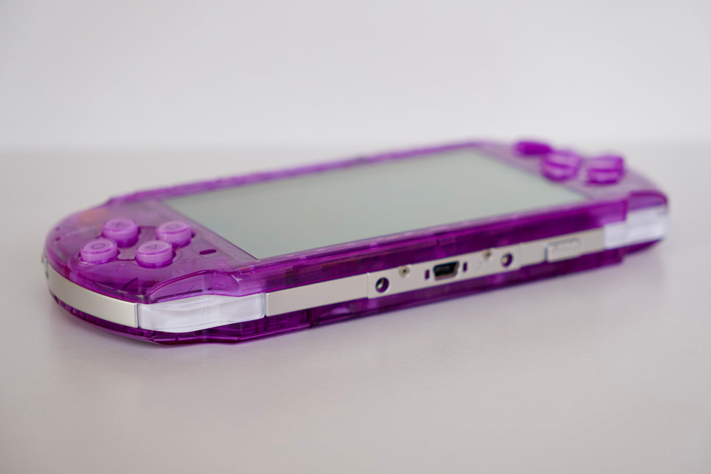 Transparent Purple Sony PSP 3000 Custom Console - 64GB Memory Card