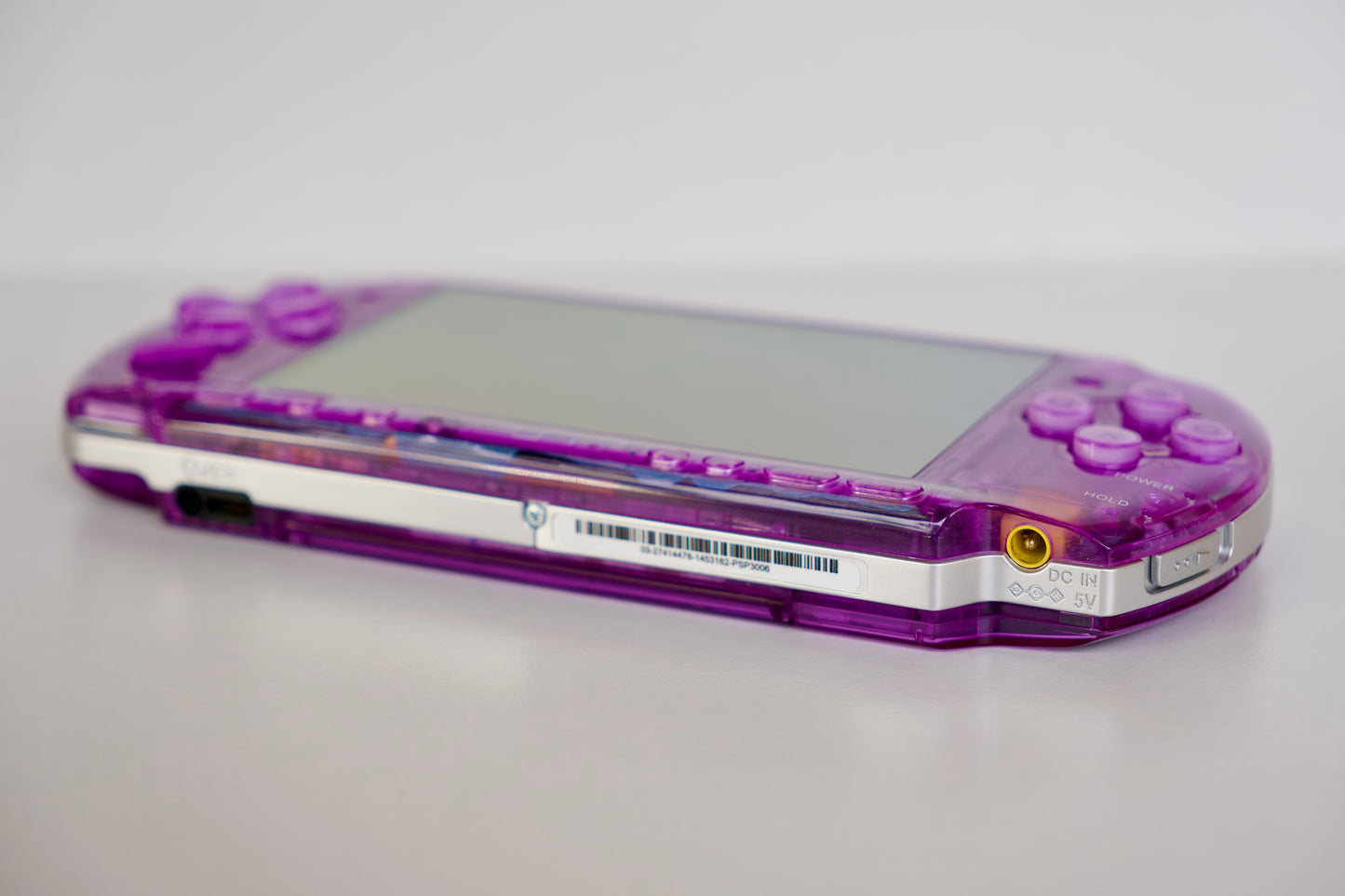 Transparent Purple Sony PSP 3000 Custom Console - 64GB Memory Card